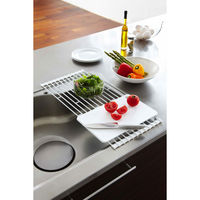 tower（タワー） 折り畳み水切りラック S ホワイト 1個 山崎実業 水切りかご