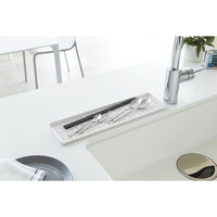 tower（タワー） スリム グラス＆マグスタンド ホワイト 1個 山崎実業 水切りかご