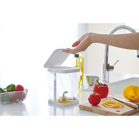 tower（タワー） 蓋付きポリ袋エコホルダー ホワイト 1個 山崎実業