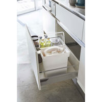 tower（タワー） 密閉 袋ごと米びつ 5kg 計量カップ付 ホワイト 1個 山崎実業