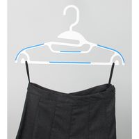 すべらないラバーマルチハンガー ホワイト 2パック（3本入×2） サワフジ