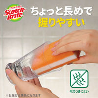 スリーエム（3M）スコッチブライト キッチンカラースポンジたわし 抗菌 食器 キズつけない イエロー SS-74K YEL（1個入）