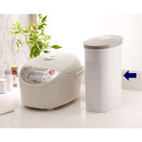 米びつ お米袋そのまま保存ケース5kg ホワイト 保存容器 1個 伊勢藤