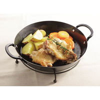 ラクッキング 鉄製両手グリルパン 20cm IH対応 1個 フライパン パール金属