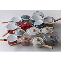 ハニーウェア （Honey Ware） ホーロー 鍋 ミルクパン 14cm IH対応 アッシュピンク CTN-14M.AP 富士ホーロー