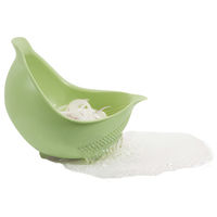 トリの水切りボウル Mサイズ グリーン 1個 MARNA マーナ