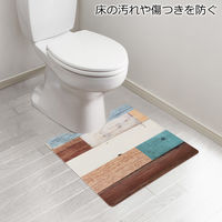 さらっと拭ける！ トイレマット ミックスウッド ライト ND-9952 1個 ベストコ