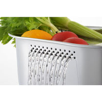 スイーズ 小判型洗い桶（穴明き・ゴム足付） 1個 ヨシカワ