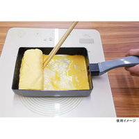 軽くてすべすべ 卵焼きフライパン 卵焼き器 13×18cm IH対応 1個 谷口金属