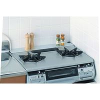 しっかりすきまボード 洗って使える鋼板製 ガステーブル 隙間カバー シルバー 1枚 東洋アルミエコープロダクツ