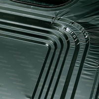 システムガスマット 一体型3口用 でか バーナー間 30cm専用 ブラック 3枚入 1セット（1個×2）東洋アルミエコープロダクツ