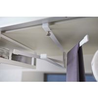 戸棚下布巾ハンガー プレート ホワイト 1個 山崎実業 キッチン収納