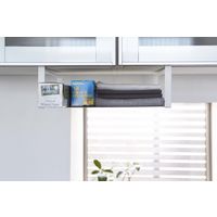 戸棚下収納ラック プレート ホワイト 1個 山崎実業 キッチン収納