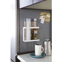 マグネット ラップホルダー プレート ホワイト 1個 山崎実業 キッチン収納