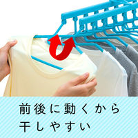 フリーグリップ10連 洗濯ハンガー 1個 レック(W-306)