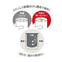 サーモス（THERMOS） 真空断熱カップ 360ml ホワイト JDH-360C WH 1個