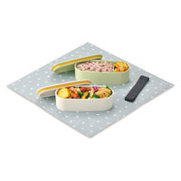 サーモス（THERMOS） フレッシュランチボックス 2段式 600ml ライトグリーン DJT-600W LTG 1個 弁当箱