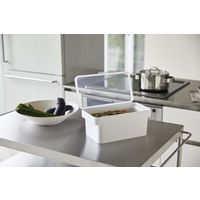 tower（タワー） 密閉ぬか漬けケース 水取り器付 ホワイト 1個 山崎実業