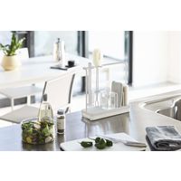 tower（タワー） スポンジ&クリーニングツールスタンド ホワイト 1個 山崎実業 キッチン収納