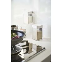 tower（タワー） マグネット小麦粉&スパイスボトル ホワイト 1個 山崎実業 キッチン収納