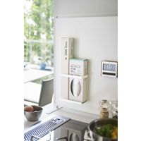 tower（タワー） マグネットラップホルダー スリム ホワイト 1個 山崎実業 キッチン収納