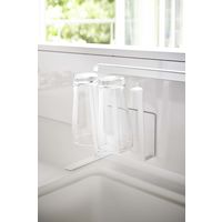 tower（タワー） マグネットグラス&ボトルホルダー ホワイト 1個 山崎実業 キッチン収納