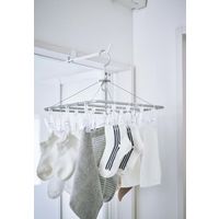 tower（タワー） ランドリー室内干しハンガー ホワイト 1個 山崎実業