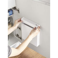 tower（タワー） 包丁＆キッチンばさみ差し ホワイト 1個 山崎実業 キッチン収納