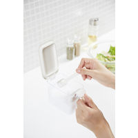 調味料ポット 調味料ケース ホワイト 1個 マーナ 小さじスプーン付 調味料入れ キッチン用品