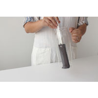 マイボトル・水筒洗い コップ洗い ロング 水だけで汚れすっきり グレー 1本 マーナ