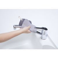 水垢とり ダスター クロス 水だけで汚れすっきり グレー 1枚 マーナ