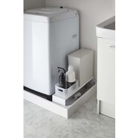 tower（タワー） 伸縮洗濯機排水口上ラック ホワイト 1個 山崎実業