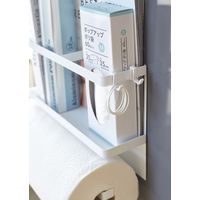 tower（タワー） マグネットキッチンペーパー＆ラップホルダー ホワイト 1個 山崎実業