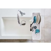 tower（タワー） スリム水切りバスケット ロング ホワイト 1個 山崎実業