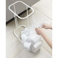 ルーチェ 分別ゴミ袋ホルダー ブラック 1個 山崎実業