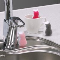 スポンジ メラミンスポンジ ねこ 1パック（15個入×2パック） ワイズ