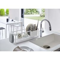 tower（タワー） スリムツーウェイ水切りワイヤーバスケット ホワイト 1個 山崎実業 【送料無料】