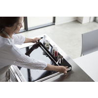 tower（タワー） 棚付き伸縮排気口カバー ブラック 1個 山崎実業