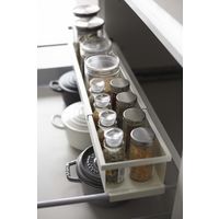 tower（タワー） シンク下 伸縮キッチンラック スリム ホワイト 1個 山崎実業