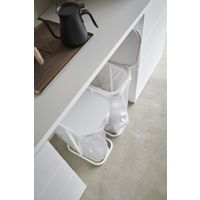 ルーチェ 横開き分別ゴミ袋ホルダー ホワイト 1個 山崎実業