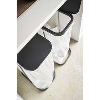 ルーチェ 横開き分別ゴミ袋ホルダー ブラック 1個 山崎実業