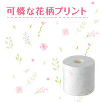 トイレットペーパー 4ロール入×10パック パルプ ダブル 40m クリネックスシスティ ハピネスピンク 1箱（40ロール入） 日本製紙クレシア