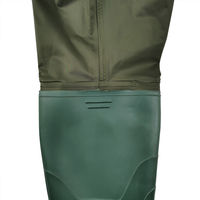 セーフラン安全用品 軽作業用胴付長靴 カーキ 靴サイズ約26.5~27cm C0106-43 1着（直送品）