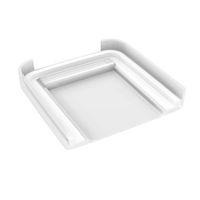 岩崎工業 イージーケアランチボックススクエア2段 パッキン一体型 お弁当箱 食洗器対応 Bー1490 ホワイト 1個