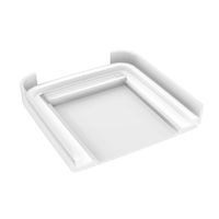 岩崎工業 イージーケアランチボックス 1段 520ml パッキン一体型 お弁当箱 Bー1487WH　ホワイト 1個