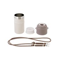 LIV PLUS ペットボトルホルダー 保冷保温 真空二重構造 ベージュ NMー371 1個