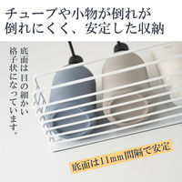 ディスペンサーラック バスルーム お風呂 マグネット 収納 フック付 ホワイト KAWBSLDPWH エレコム 1個（直送品）