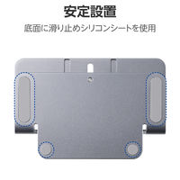 ノートパソコンスタンド 縦置き はさみ幅10~24mm ~15.6インチ シルバー PCAWLTSV04SV エレコム 1個（直送品）