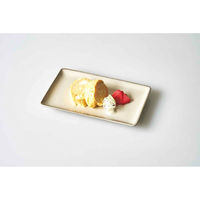 アイトー 角皿 21cm ナチュラルカラー 磁器 美濃焼 グレー 448716 1個（直送品）