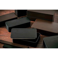 たつみや 弁当箱 800ml 一段ランチ 黒木目 452665 1個（直送品）